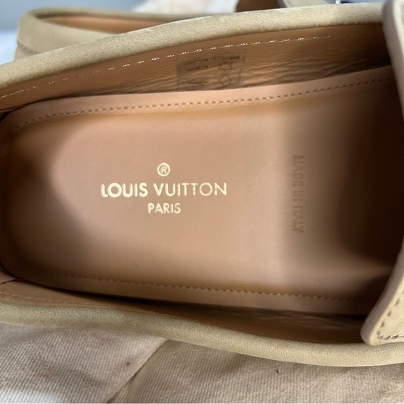 Louis vuitton beige loafer shoes sze 6 1/2 men main image 6